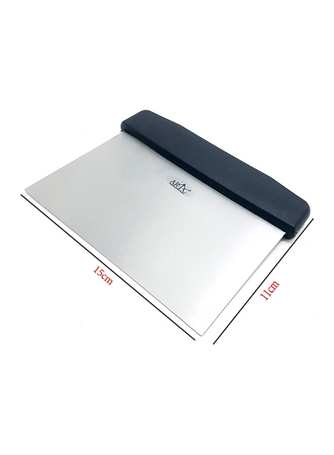 ARTC Stainless Steel Food Scraper Silver/Black 15cm  - Image 2