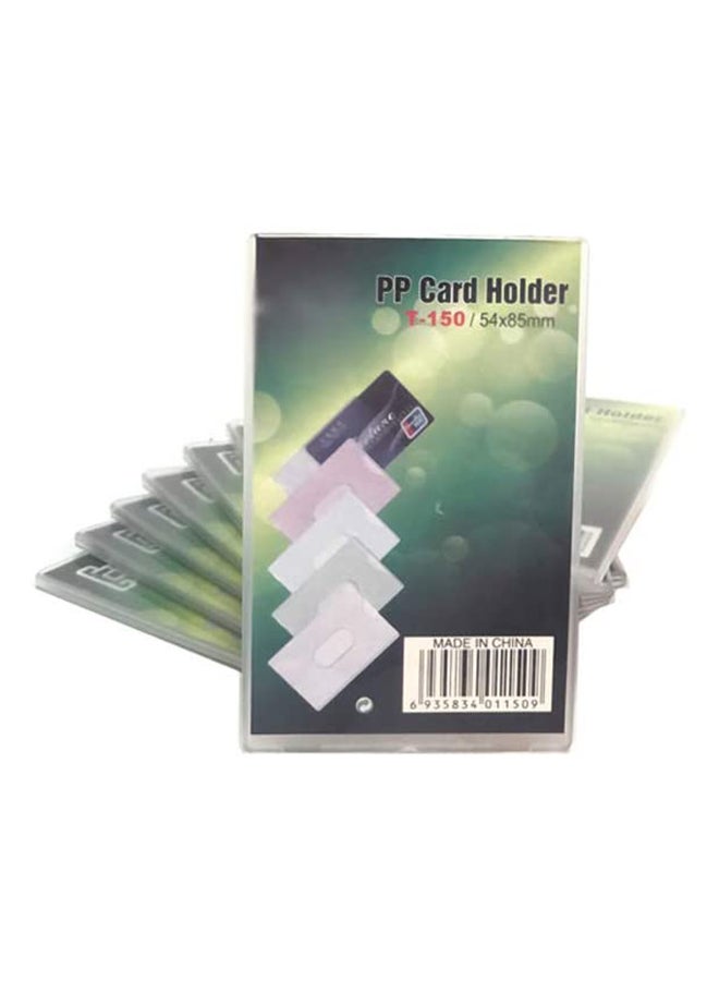50-Piece PP Card Holder Clear - Image 1