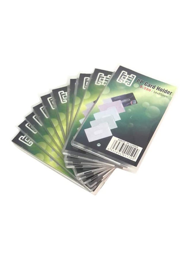 50-Piece PP Card Holder Clear - Image 2