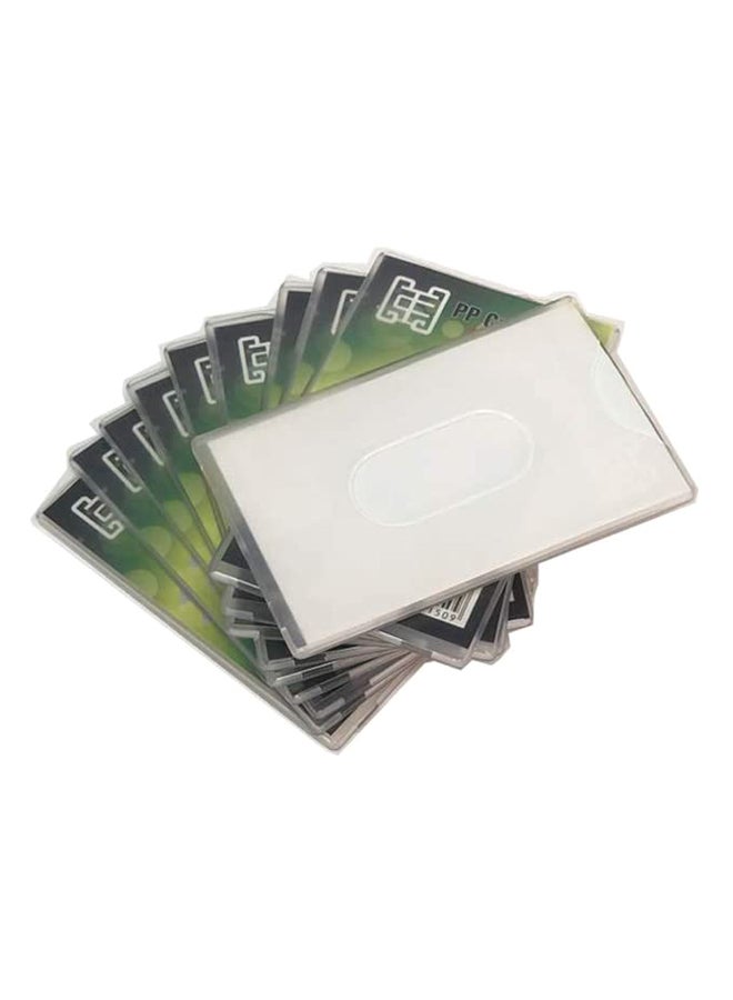 50-Piece PP Card Holder Clear - Image 3