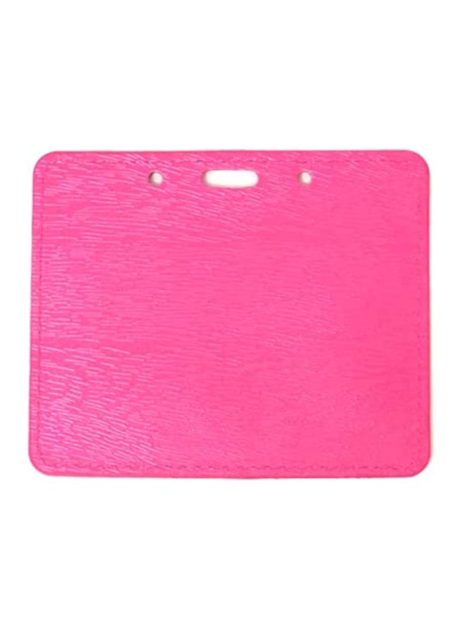 10-Piece Leather ID Card Holder Pink - Image 3