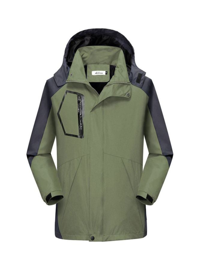 Sharpdo Long Sleeves Outdoor Jacket Green/Black  - Image 1