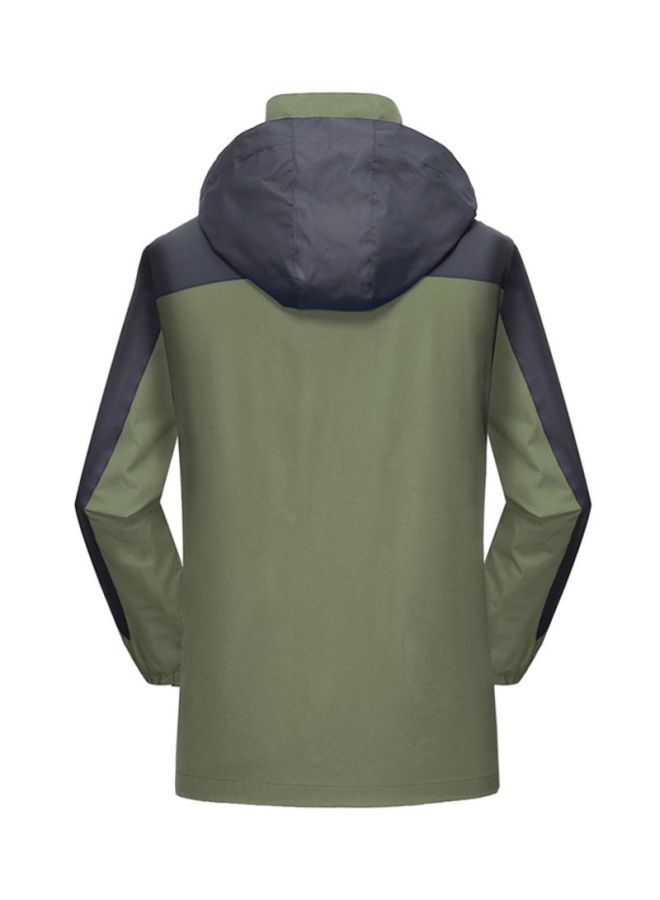 Sharpdo Long Sleeves Outdoor Jacket Green/Black  - Image 2