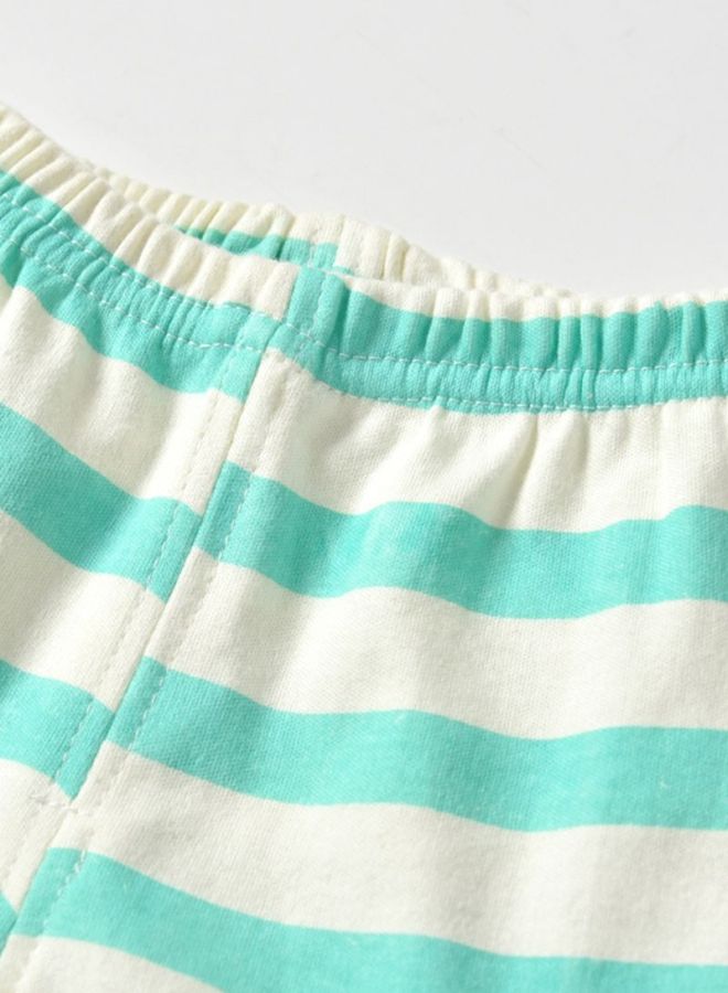 شاربدو طقم ملابس نوم مكون من قطعتين أزرق/أبيض/وردي - Image 5