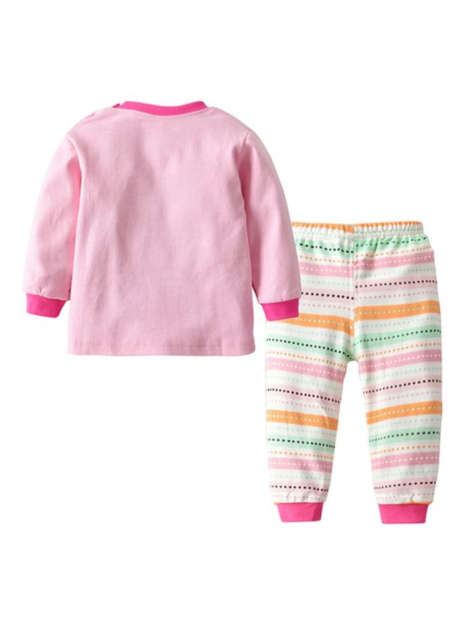 شاربدو طقم ملابس نوم مكون من قطعتين متعدد الألوان - Image 2