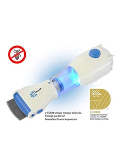 V-Comb Electrical Head Lice Comb White/Blue 16.6x14x8cm  - Image 3