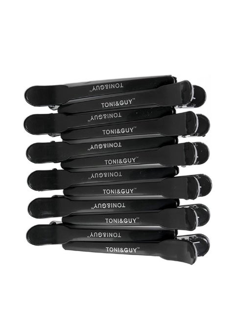 12 Piece Soft-Touch Sectioning Clips Black 35grams