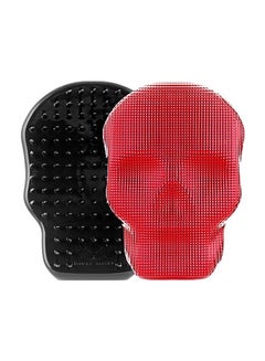 Tangle Angel Rebel Compact Detangling Hair Brush Red Studded 11cm  - Image 1
