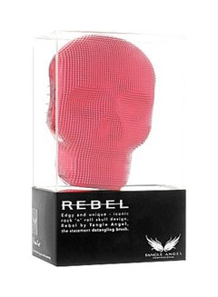 Tangle Angel Rebel Compact Detangling Hair Brush Red Studded 11cm  - Image 3