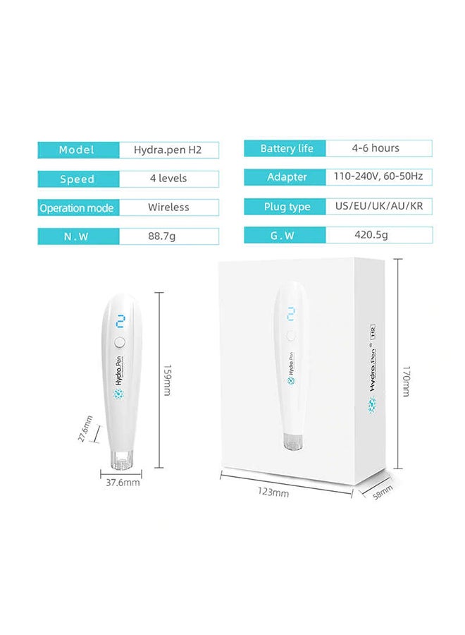 Dr.pen H2 Professional Wireless Electric Microneedling Pen Kit White 159x37.6x27.6mm - Image 3
