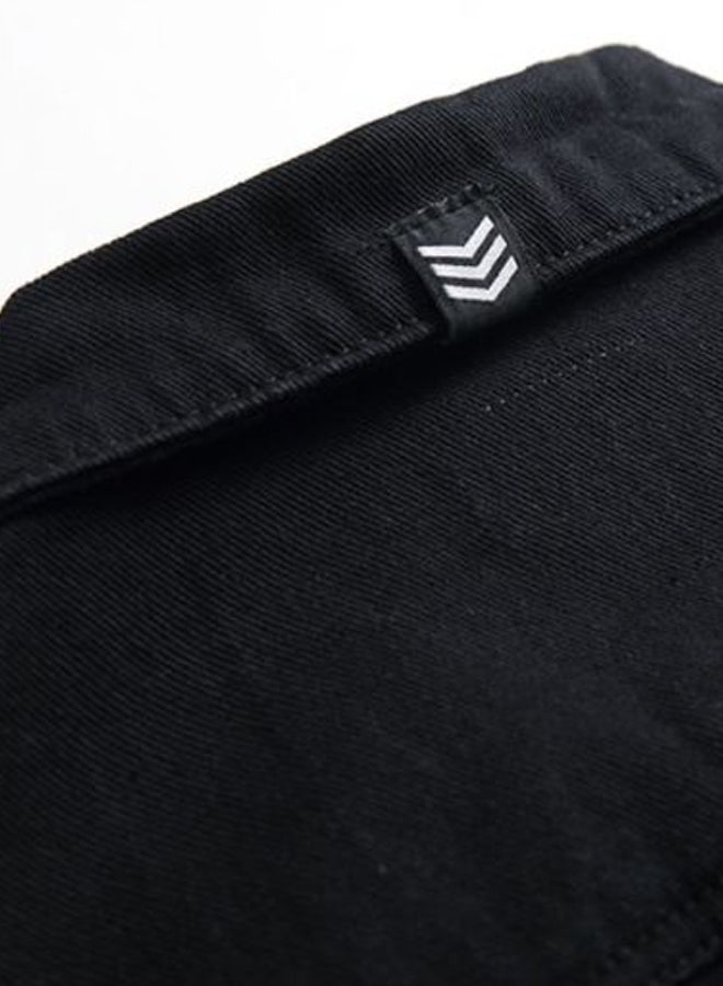 Sharpdo Long Sleeves Denim Jacket Black - Image 4