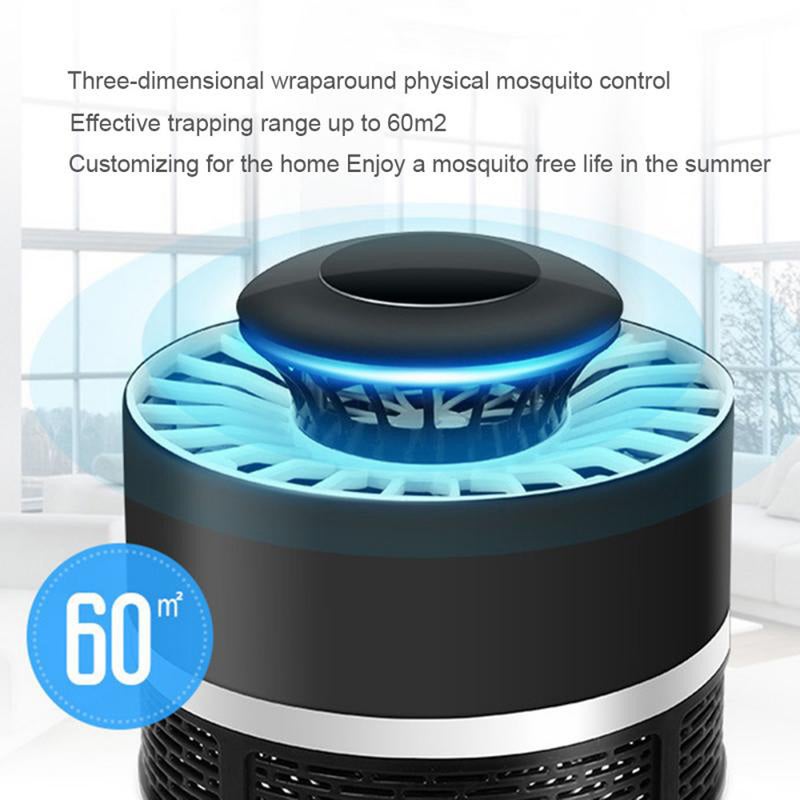 2-Piece Upgraded Intelligent Light Control Mosquito Killer British Set White 14.5x8.2x11.5cm - Image 2