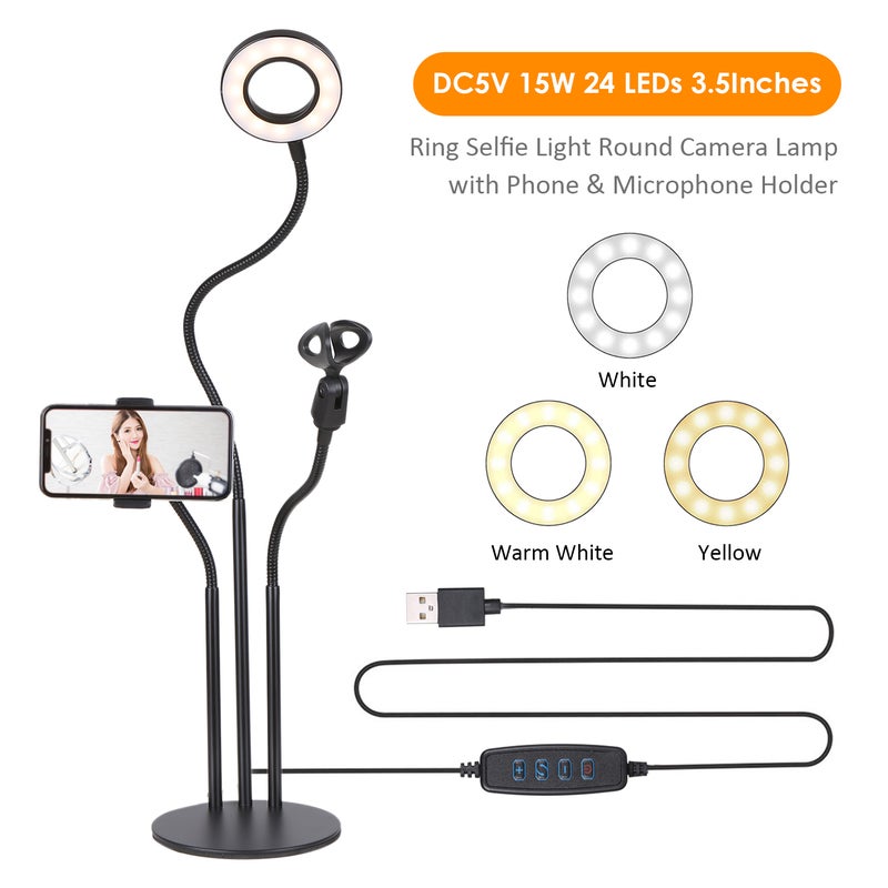 3.5 Inches Ring Selfie Light Black 43x5.5x26cm - Image 1