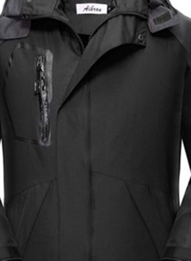Sharpdo Long Sleeves Outdoor Jacket Black  - Image 3