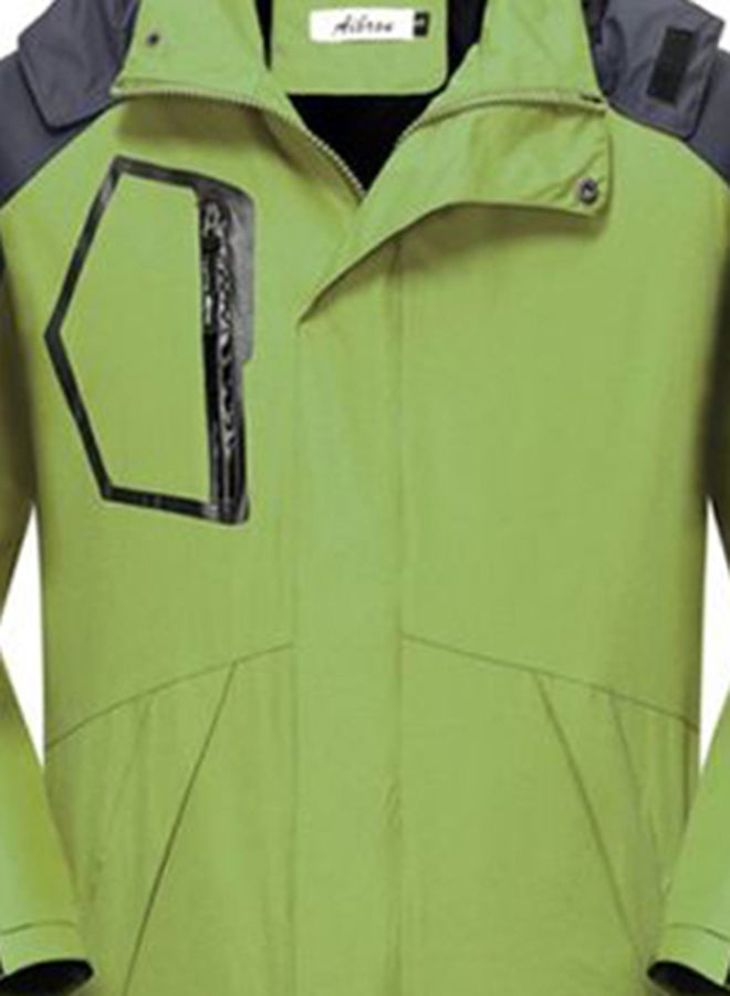 Sharpdo Long Sleeves Outdoor Jacket Green/Black  - Image 3