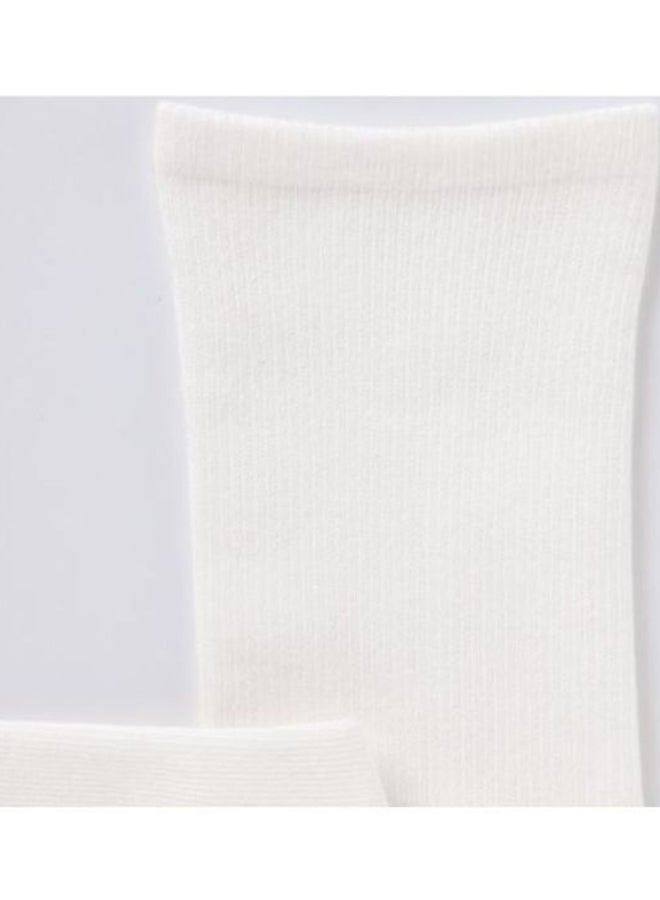 MUJI Right Angle Cotton Socks Off White  - Image 5
