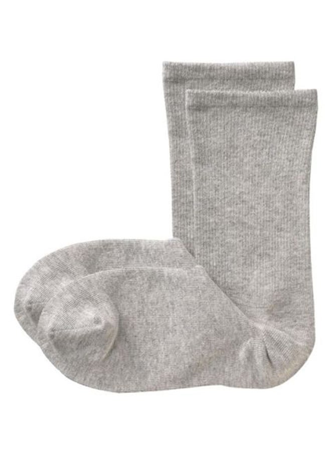 MUJI Right Angle Cotton Socks Grey  - Image 1