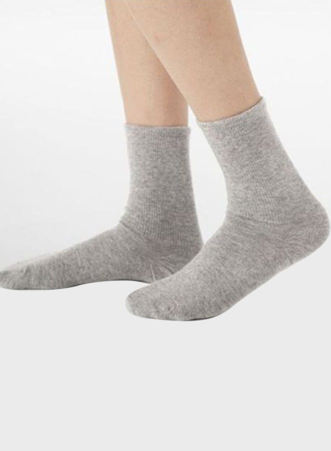 MUJI Right Angle Cotton Socks Grey  - Image 3