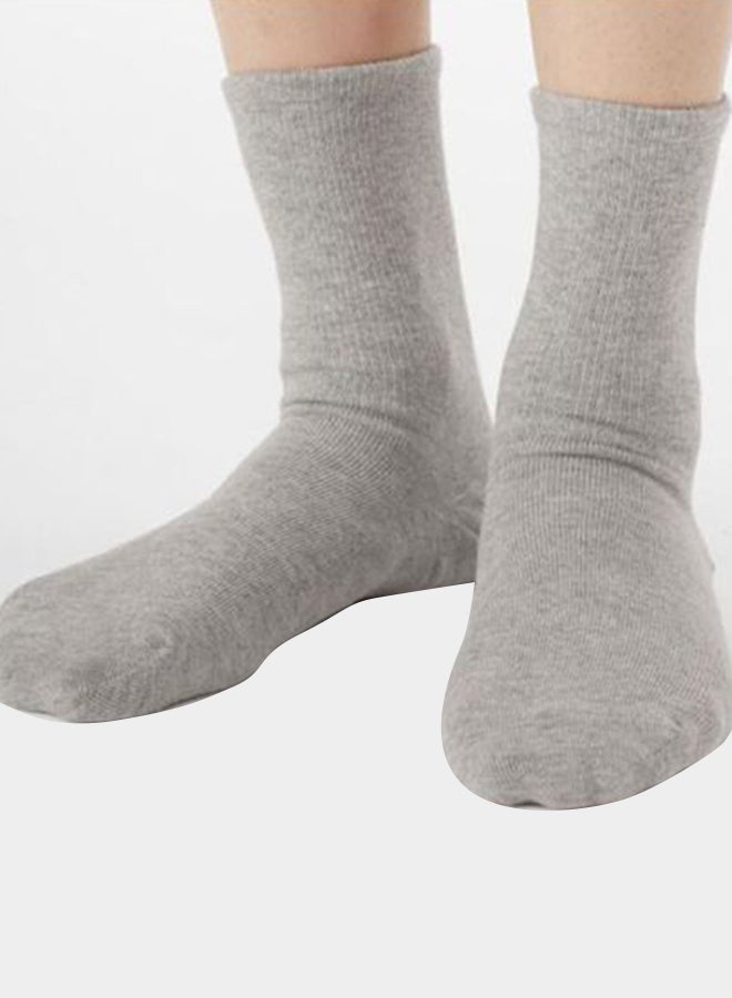 MUJI Right Angle Cotton Socks Grey  - Image 2