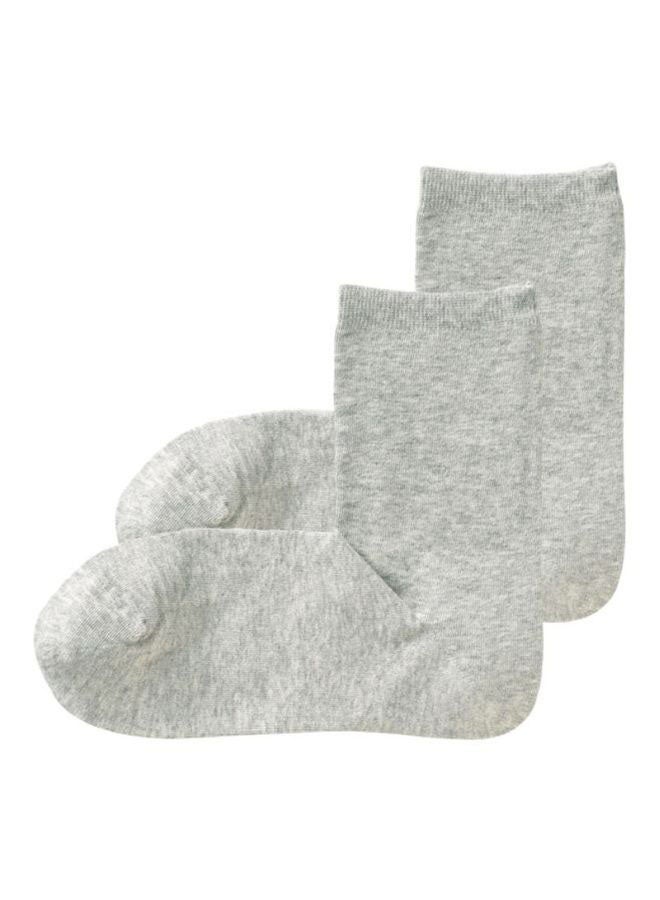 MUJI Right Angle Silk Liner Socks Grey  - Image 1