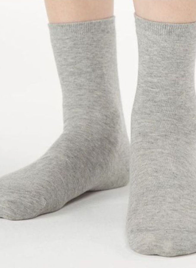 MUJI Right Angle Silk Liner Socks Grey  - Image 2