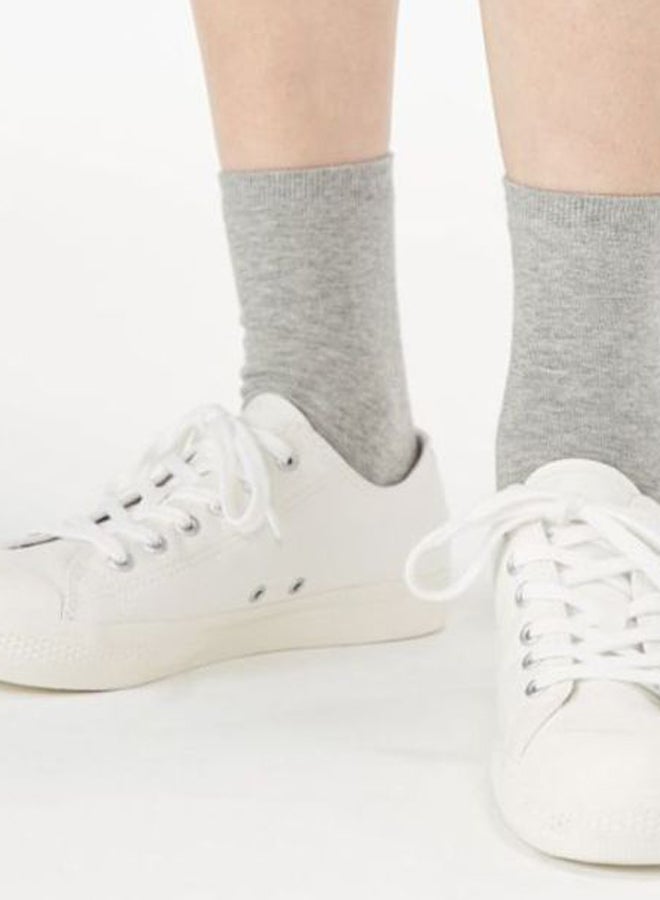 MUJI Right Angle Silk Liner Socks Grey  - Image 4