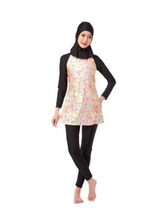 3-Piece Long Sleeve Printed Burkini Multicolour