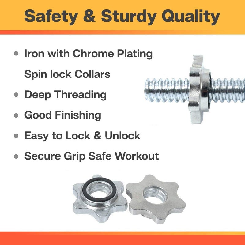 Sparnod Fitness Adjustable Dumbbell Weight Set With 2 Rods And 12 Plates & Carry Case (SD-15) 15kg - Image 5