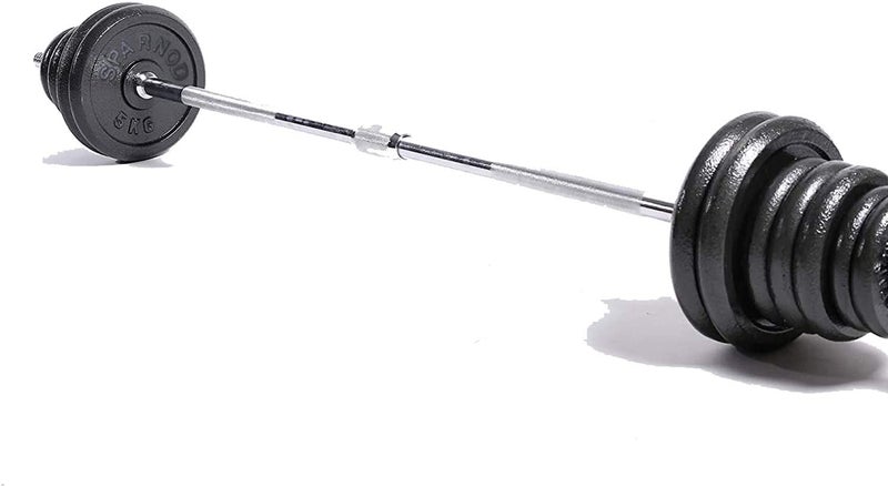 Sparnod Fitness - Adjustable Dumbbell & Barbell Weight Set With 4 Rods And 14 Plates - Dumbbells Anti-Slip Grip 50kg - Image 1