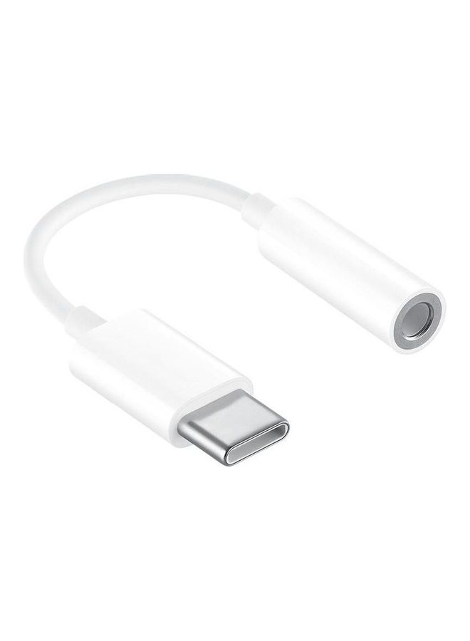 Generic Tpe Audio Type-C To 3.5Mm Adapter Headphone Jack White  - Image 1
