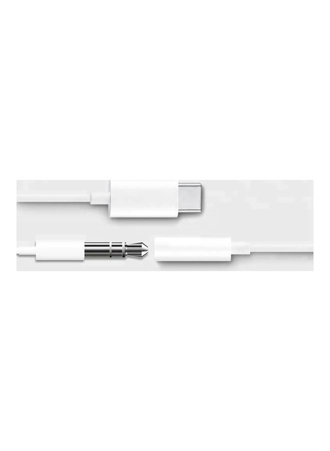 Generic Tpe Audio Type-C To 3.5Mm Adapter Headphone Jack White  - Image 2