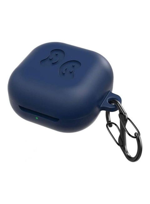 Silicone Protective Case With Holder For Samsung Galaxy Buds Live 2020 Blue