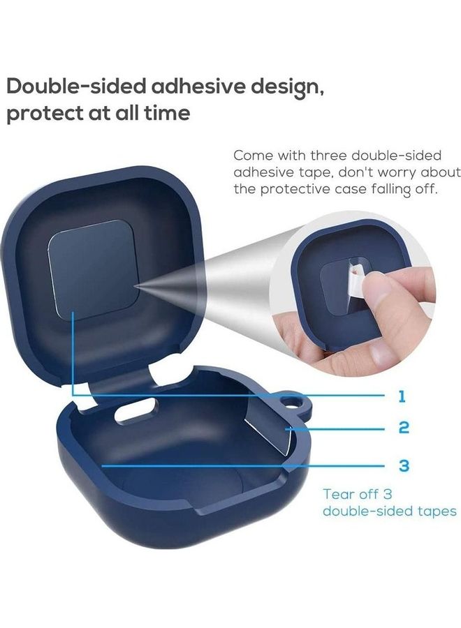 Silicone Protective Case With Holder For Samsung Galaxy Buds Live 2020 Blue