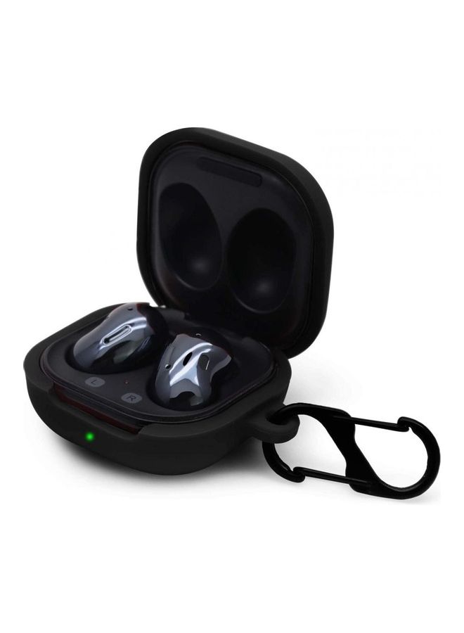 Silicone Protective Case For Samsung Galaxy Buds Live Black - Image 2