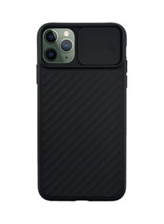 Generic Silicone Back Cover With Slide Camera Protector For Iphone 11 Pro Max Black 