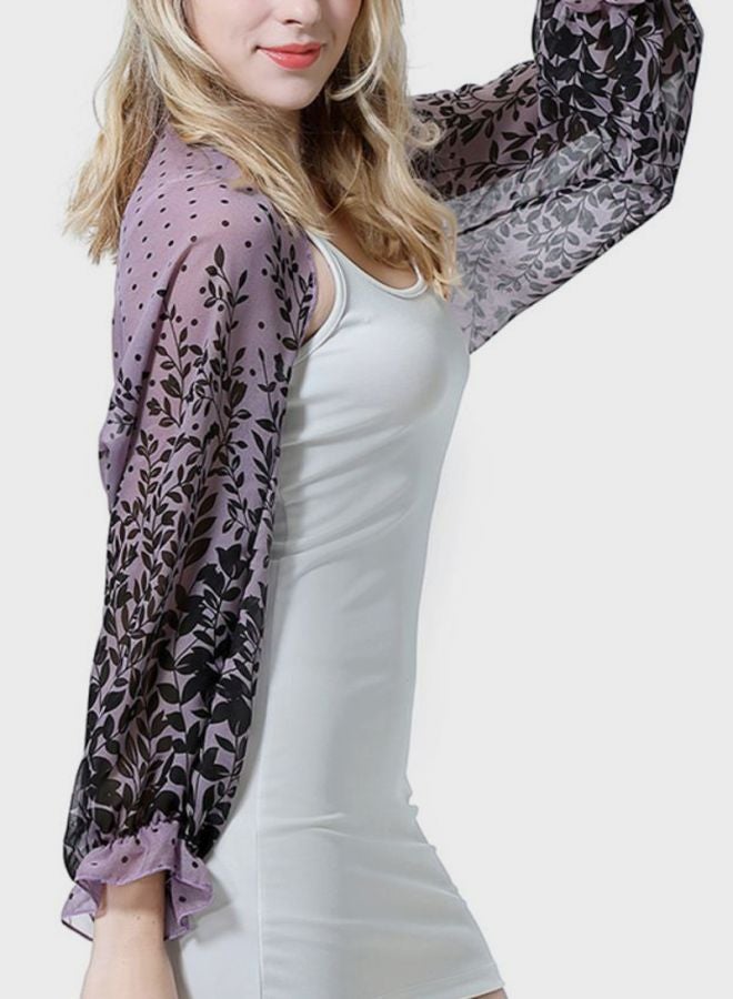 Sharpdo Long Sleeve Blouse Lavender  - Image 3
