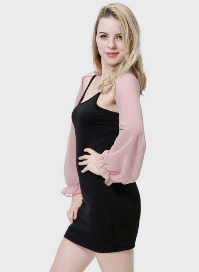 Sharpdo Long Sleeve Blouse Dark Pink  - Image 3
