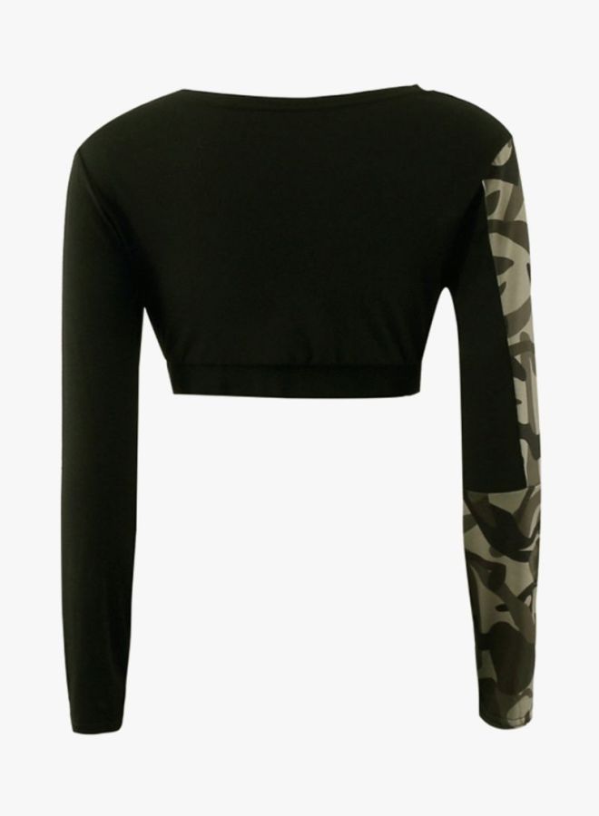 Sharpdo Long Sleeve Top Camouflage  - Image 2