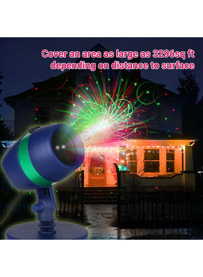 Indoor Outdoor Star Shower Motion Projection Light Blue  - Image 5