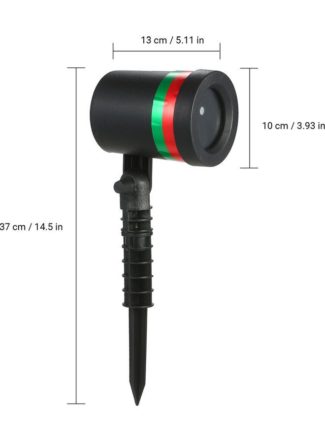 Outdoor Garden Backyard Moving Firefly Projection Light Black