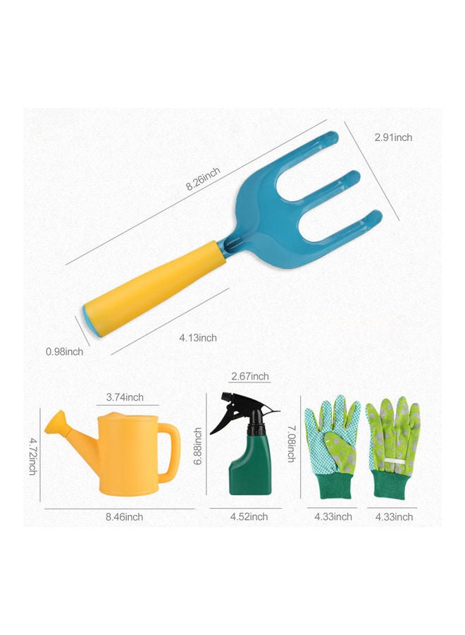 Generic 8 Piece Kids Garden Tools Set for Boys and Girls with Bag Multicolour 22.40 x 10.00 x 12.00cm - Image 3