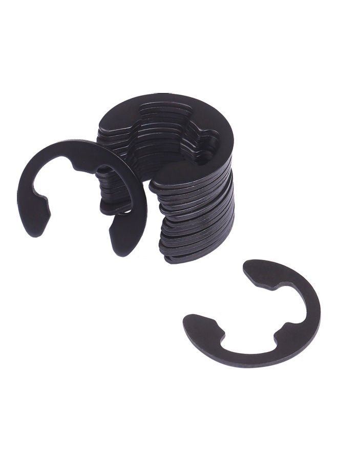 380 Piece 9 Sizes E Clip External Retaining Ring Assortment Set Black 22.70X3.00X10.90cm - Image 3