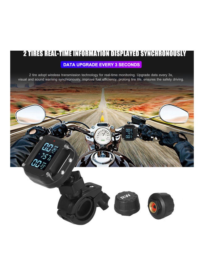 Motorcycle Tire Pressure Monitoring System Black 18.30X4.70X13.20cm  - Image 4