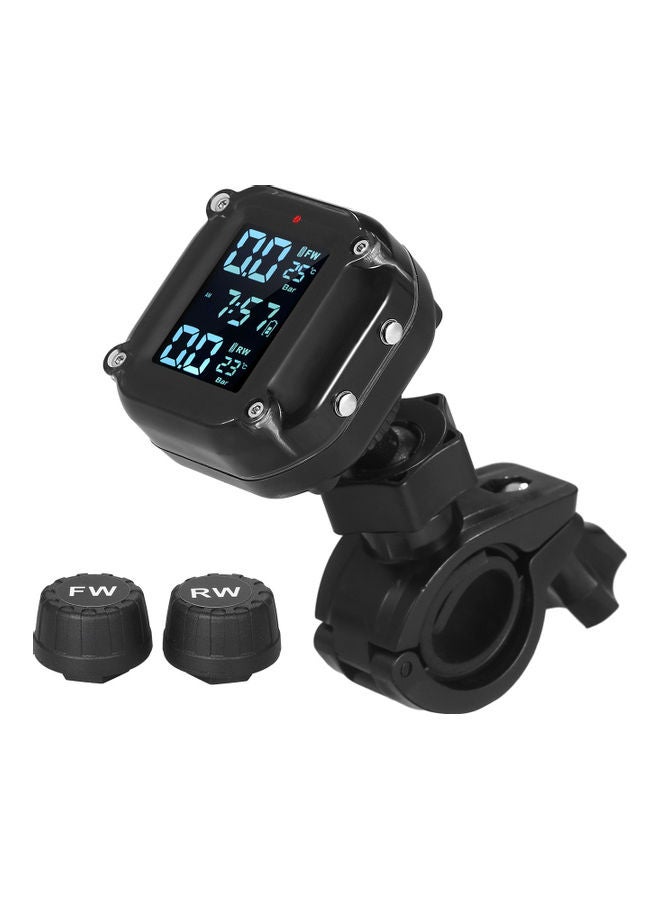 Motorcycle Tire Pressure Monitoring System Black 18.30X4.70X13.20cm  - Image 1