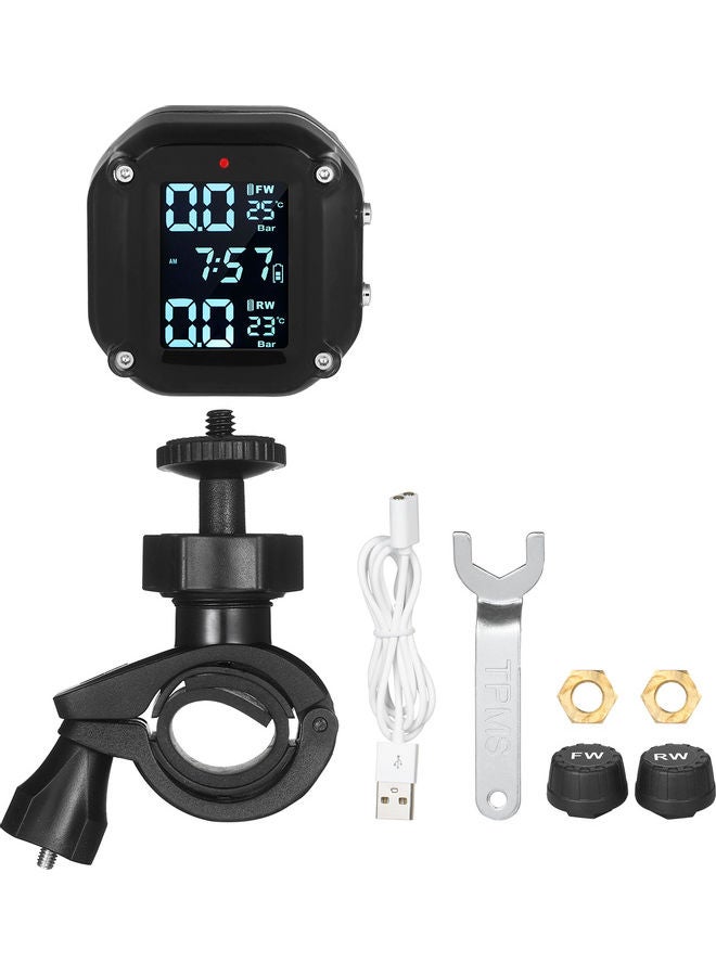 Motorcycle Tire Pressure Monitoring System Black 18.30X4.70X13.20cm  - Image 3