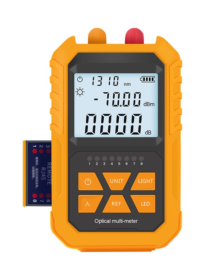 Handheld Optical Power Meter Yellow 13.00X6.00X7.70cm  - Image 1