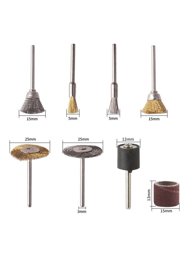 Generic 47-Piece Steel Wire Brass Brush For Hob Multicolour 12.00X3.00X12.00cm  - Image 3