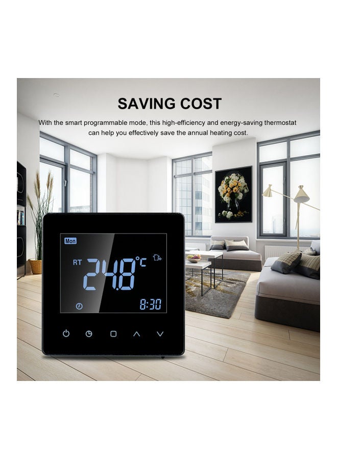 Wi Fi Smart Thermostat LCD Touch Screen Black 10.00X6.00X9.70cm - Image 5