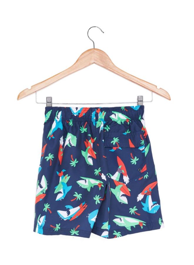 سبيدو شورت سباحة مطبوع عليه Shark Surfer  - Image 4