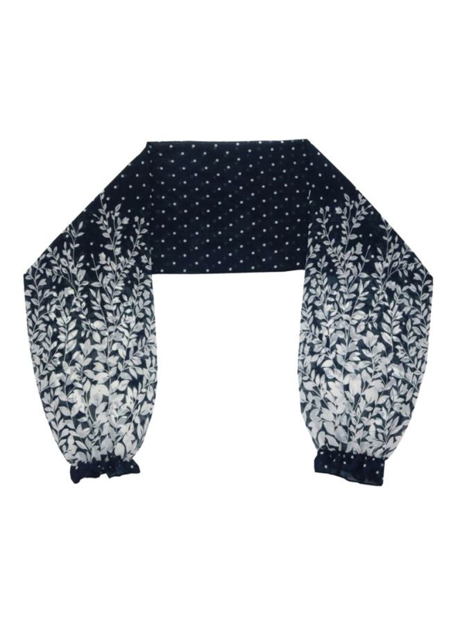 شاربدو بلوزة كم طويل أزرق البحرية/أبيض - Image 5